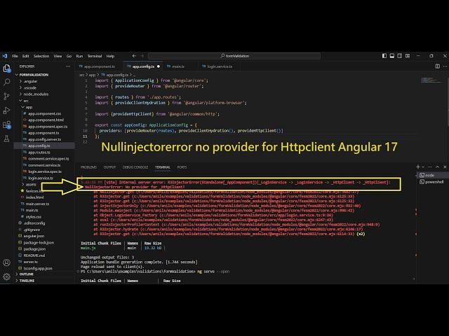 nullinjectorerror no provider for httpclient Angular 17 | How to fix this Error