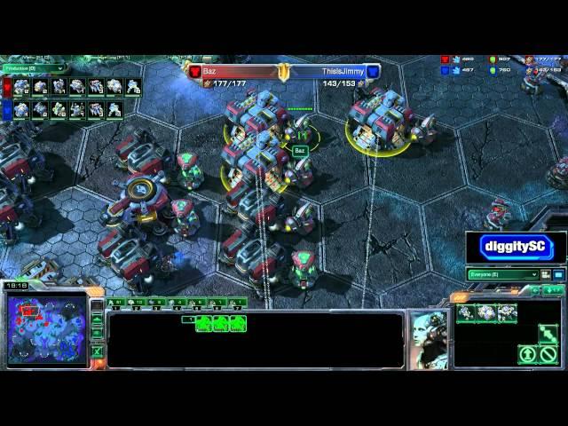 Starcraft 2:  ThisisJimmy v Baz on Shakuras Plateau