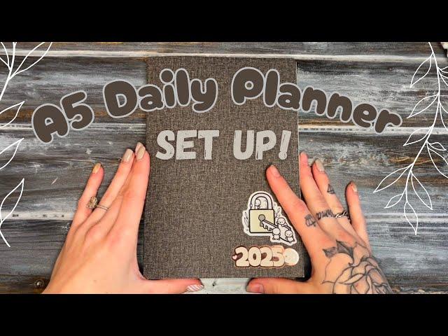 Sterling Ink A5 Daily Planner | Chatty Set-up