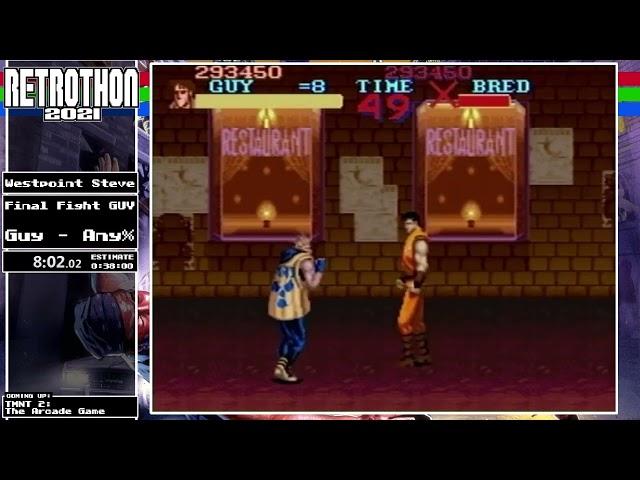 Retrothon 2021 - (132) Final Fight Guy (guy any%) by westpoint steve