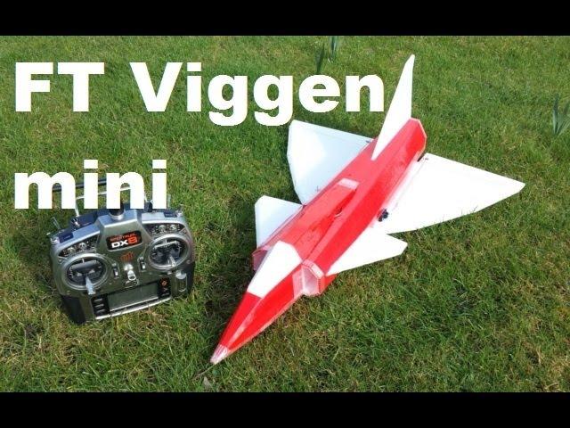 FT Mini Viggen 50mm - Maiden Flight + Crash