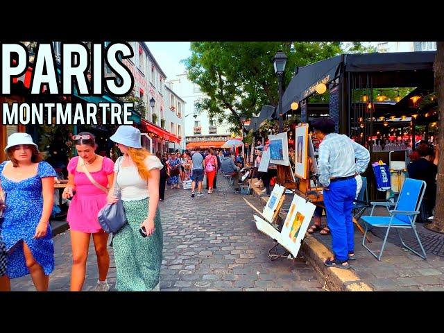 PARIS Montmartre, France, relaxing walk - 4K 60fps - Go Walking Tours