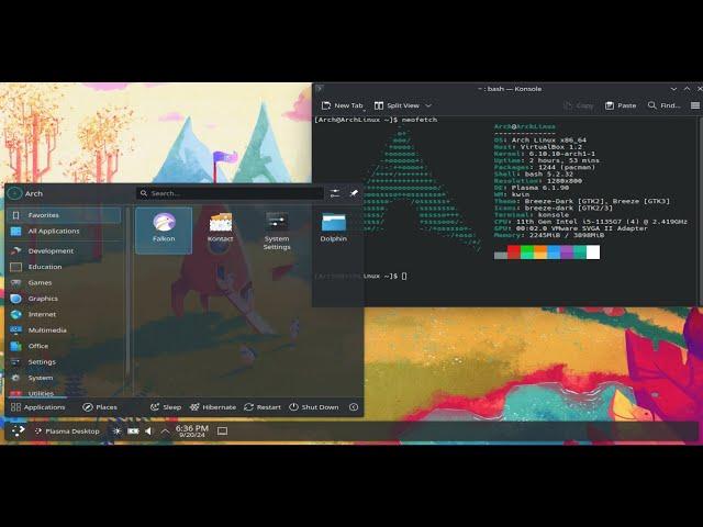 How To Install KDE Plasma 6 | Fresh Arch Linux Install | 2024