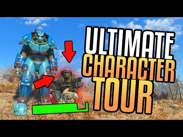 FALLOUT 4 | ULTIMATE CHARACTER TOUR | 250 HOURS SHOWCASING BEST WEAPONS, ARMOR AND MORE!