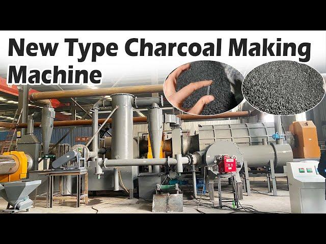 Upgraded charcoal making machine for sawdust, biomass, wood carbonizing | Carbonization furnace