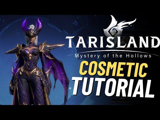 Tarisland Skins & Cosmetic Beginners Guide | New Player Tutorial | New MMORPG 2024