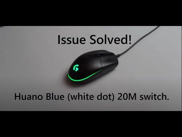 Double Clicking or unresponsive Logitech? Watch this! | Replaced w/ Huano Blue White Dot 20M clicks