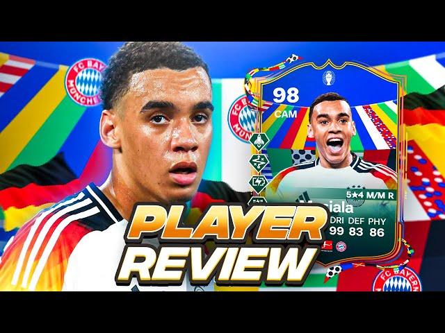 5⭐4⭐ 98 UEFA Euro Team of the Tournament MUSIALA OBJ PLAYER REVIEW! | TOTT | FC 24 ULTIMATE TEAM