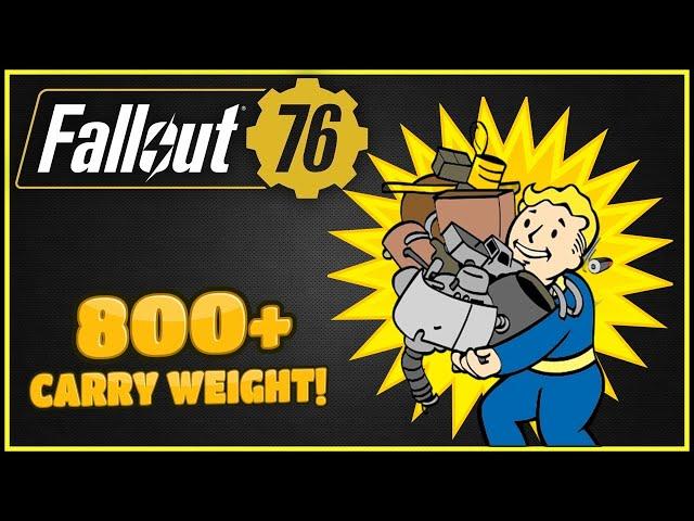 Tips & Tricks To Increase Carry Weight - Fallout 76