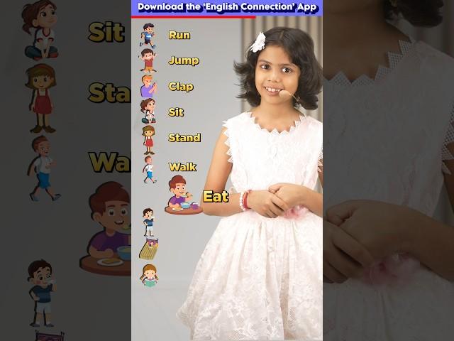 Different Types of Action Words‍️ | Kids English Practice, Adi Keshari Connection #shorts