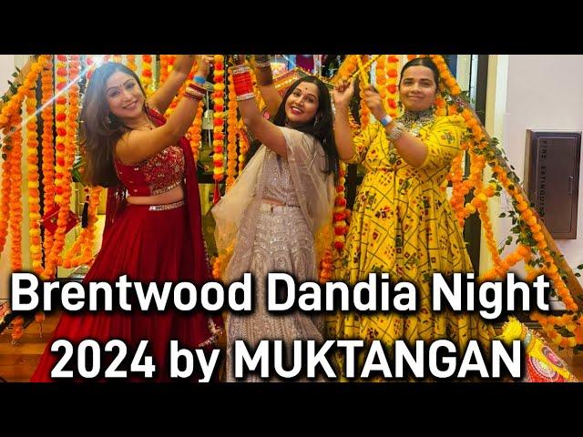 October 18, 2024 Dandia Night|Brentwood Community Center|USA Vlog|Dandia Organized By MUKTANGAN