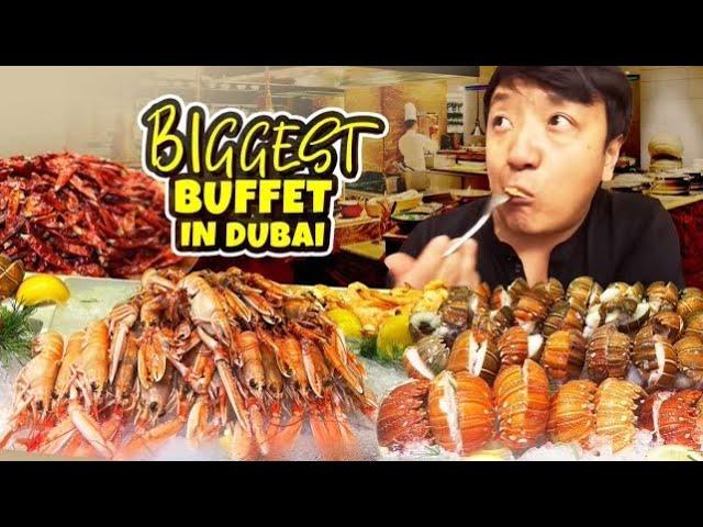 All You Can Eat LOBSTER SEAFOOD BUFFET! BIGGEST BUFFET in Dubai FOOD REVIEW | Atlantis The Palm