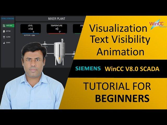 WinCC V8.0: How to Configure Text Visibility or Hide with Animation | Visualization | Tutorial