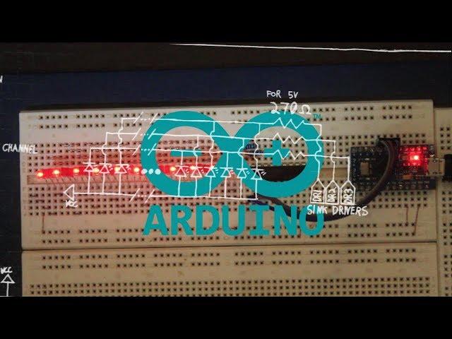 33 leds, 4 wires: My design for flowing leds on Arduino