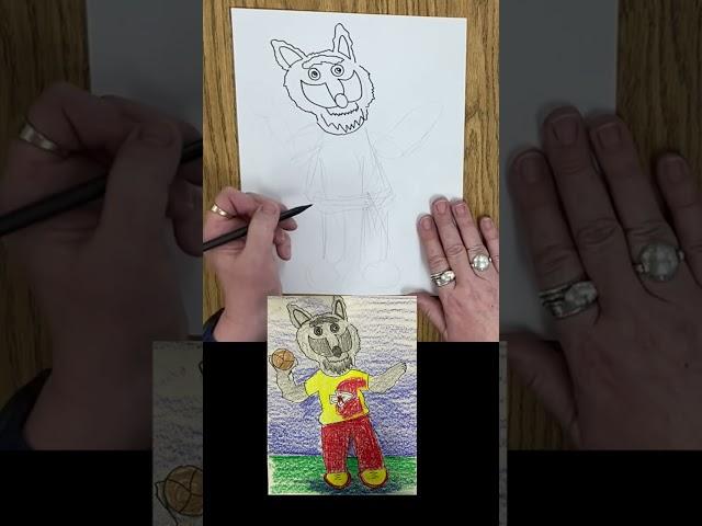 #Wolf from KC Chiefs  #How to Draw #Shorts