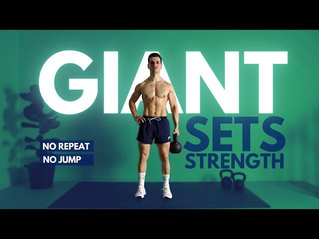 FULL CONTROL KETTLEBELL STRENGTH WORKOUT | 30 MIN GIANT SETS