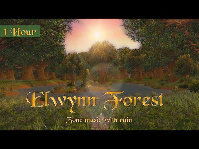 Elwynn Forest Music & Rain Ambience (1 hr, World of Warcraft) for Relaxing, Sleep, Meditation, Study