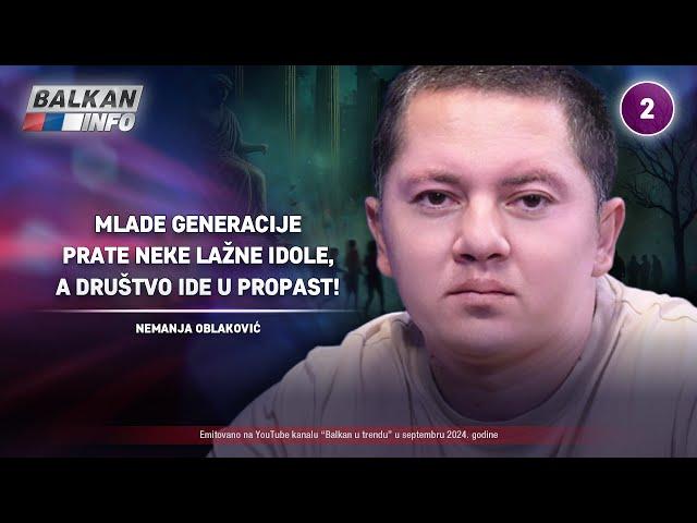 INTERVJU: Nemanja Oblaković - Mlade generacije prate lažne idole, društvo ide u propast! (29.9.2024)