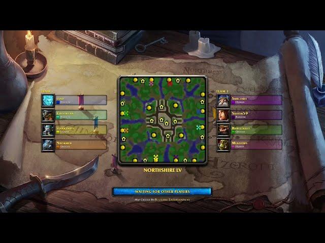 "Warcraft 3 REFORGED Reign of Chaos" multiplayer is a madhouse! (4v4 PVP Random public teams) 2022