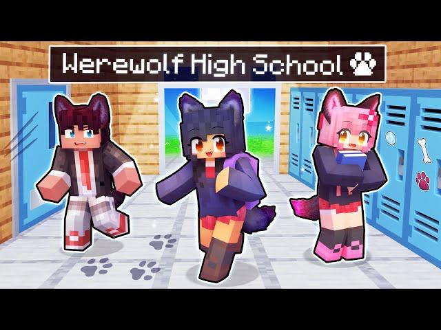 My FIRST Day at WEREWOLF High School in Minecraft!