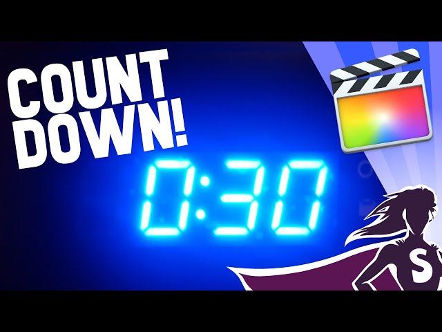Create a countdown clock in Final Cut Pro!