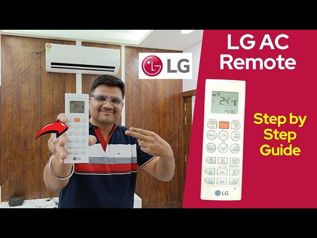 LG AC Remote 2024 LG Split AC remote guide 2024  Lg AC Remote Function