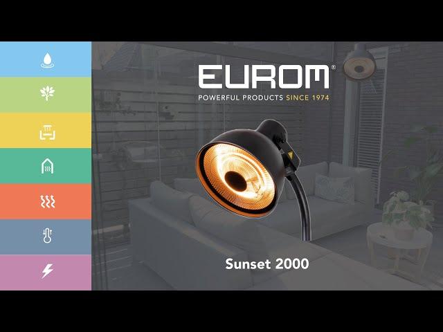 Eurom Sunset 2000 - elektrische Terrassenheizung - DE