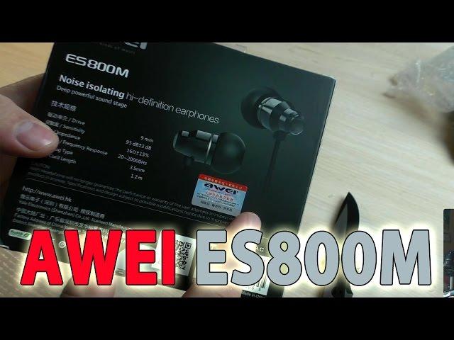 Наушники AWEI ES800M. Aliexpress Посылки из Китая #163