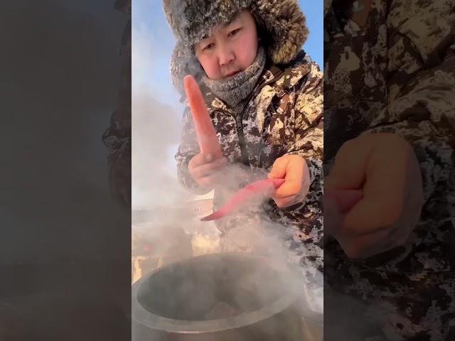 Meat with vegetables in an Afghan cauldron -50 C️ / Мясо с овощами в афганском казане -50 C️