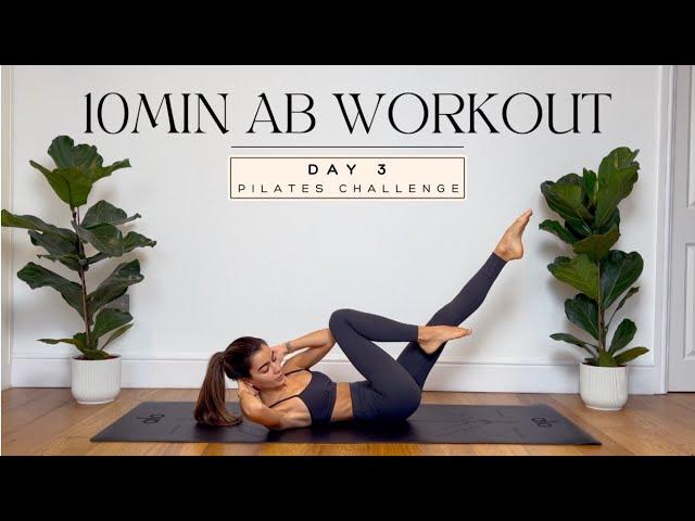 10MIN pilates abs/small waist workout / DAY 3/7-DAY PILATES CHALLENGE / no equipment | LIDIAVMERA