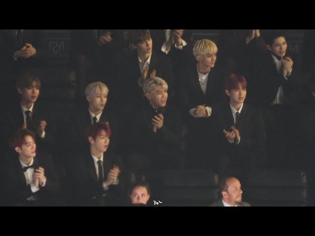 181106 MGA - Charlie Puth×BTS 합동공연 중 대기석(박우진 focus)