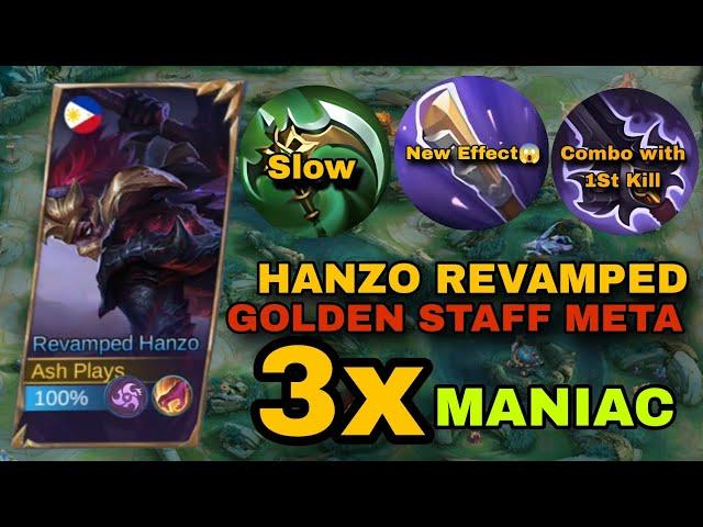 HANZO REVAMPED GOLDEN STAFF IS BACK!! ( 100% attack speed hanzo is op)