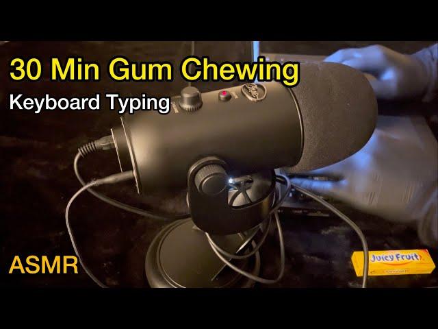 Asmr - Bubble gum chewing + Keyboard typing #asmr #asmrgumchewing #asmrsounds