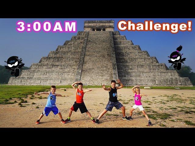 Exploring Mayan Pyramid in Mexico! 3AM Challenge!