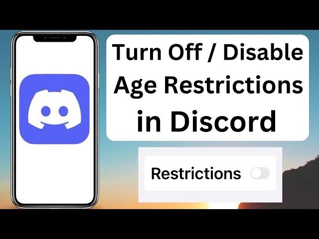 How to Turn Off Age Restriction on Discord iPhone | iOS | 2023