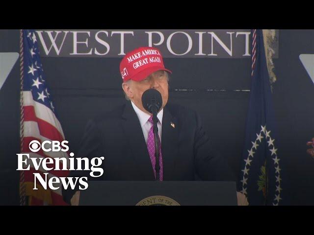 Trump delivers commencement address to West Point graduates