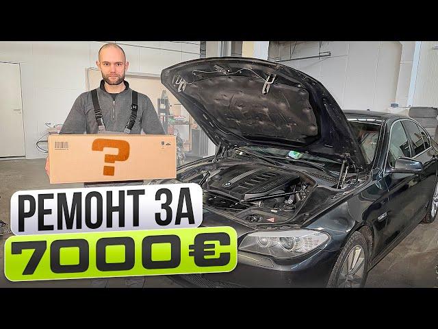 ЗАМЕНА КЛАПАННОЙ КРЫШКИ N57 ,что-то пошло не так , BMW F10 это ДОРОГО