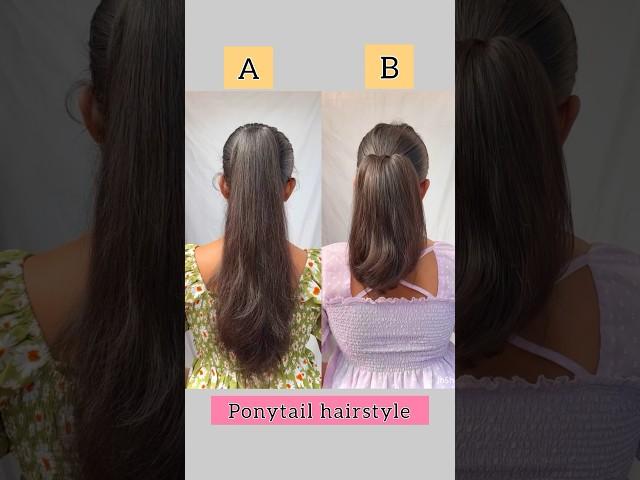 Which one is the best ponytail hairstyle? comment️/#hack #hairtutorial #ponytails #hairstyles