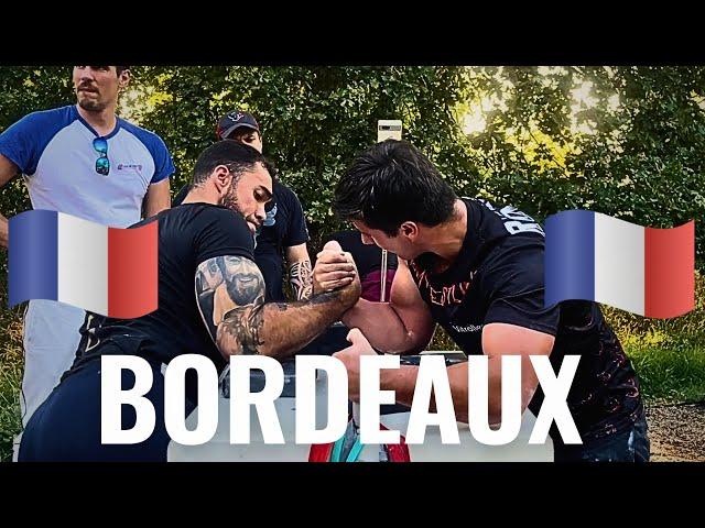 GABRIEL YUNG ARMWRESTLES IN BORDEAUX, FRANCE #armwrestler #devonlarratt #armwrestling