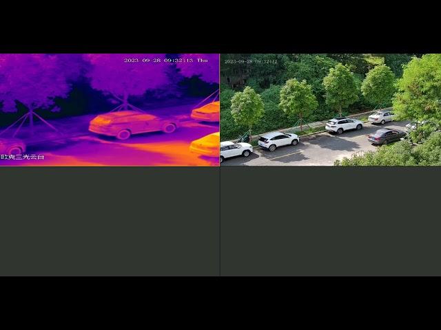 1280X1024 resolution day and night vision thermal PTZ camera