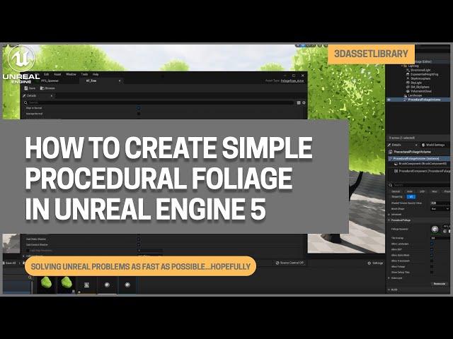 How To Create Simple Procedural Foliage In Unreal Engine 5 - Part 1