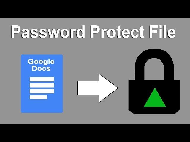 How to Make Password Protect Document and Link using Google Docs Drive