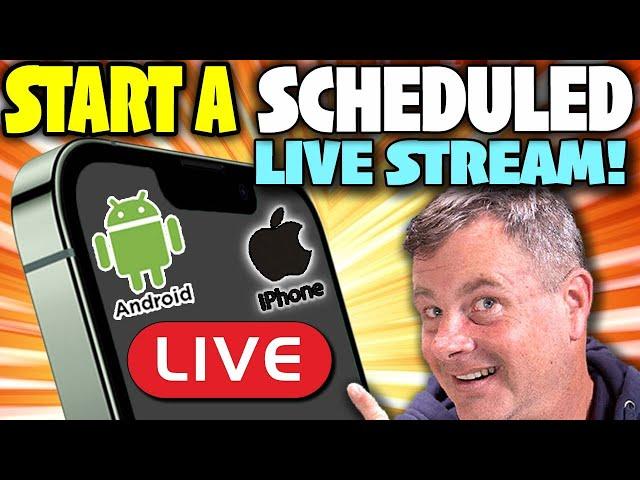 How To Start Scheduled Live Stream On YouTube on mobile!