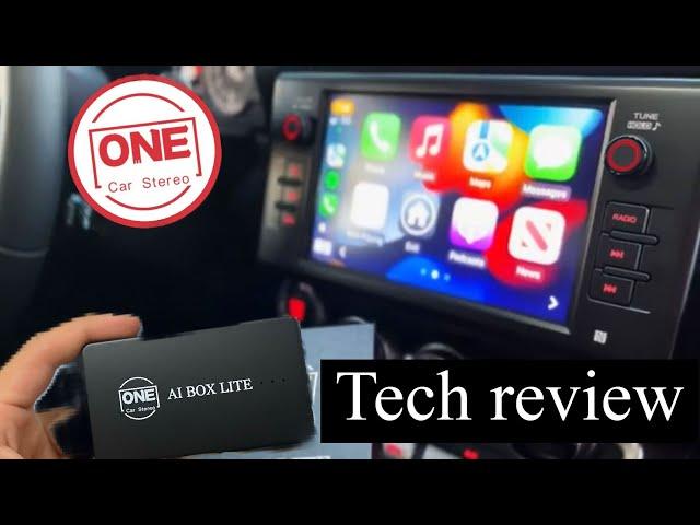 BEST Wireless Apple Carplay/Android Auto Solution? - One Car Stereo AI BOX Lite unboxing!