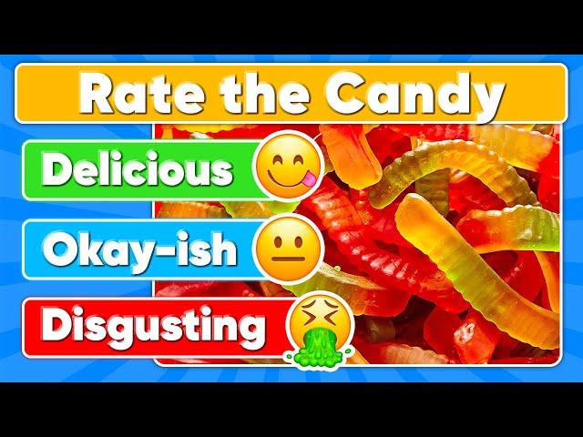 Rate the Candy Challenge | Ultimate Candy Tier List | Food Quiz