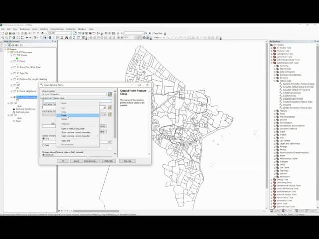 ArcGIS 10.2 - Create Random Points - create single or multiple points for each polygon