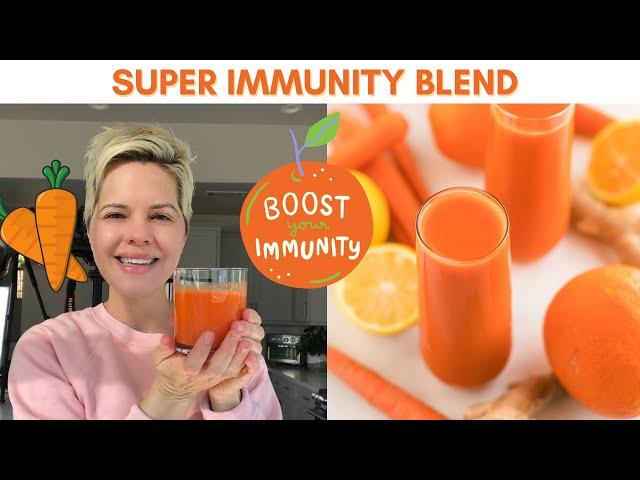 Carrot Juice Recipe with Orange & Ginger // IMMUNE-BOOSTING