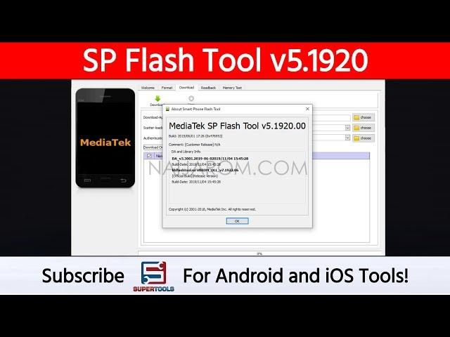 SP Flash Tool v5.1920 - Best MTK Flash Tool (Free) | Naijarom.com | Super Tools