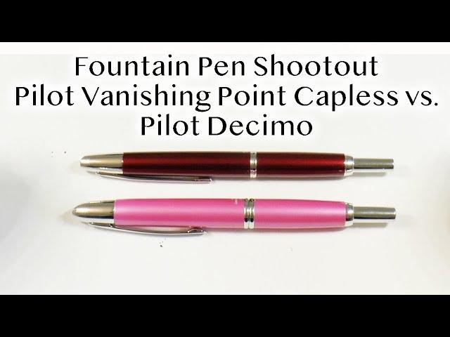 Fountain Pen Shootout: Pilot Decimo vs. Pilot Vanishing Point