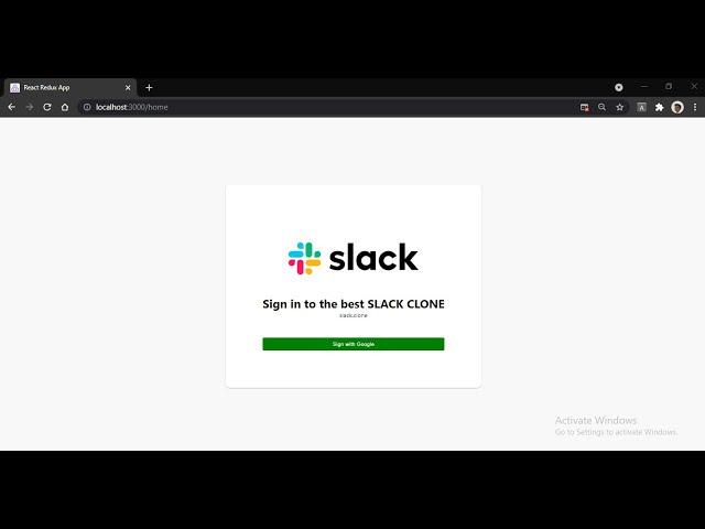 slack clone - react redux firebase